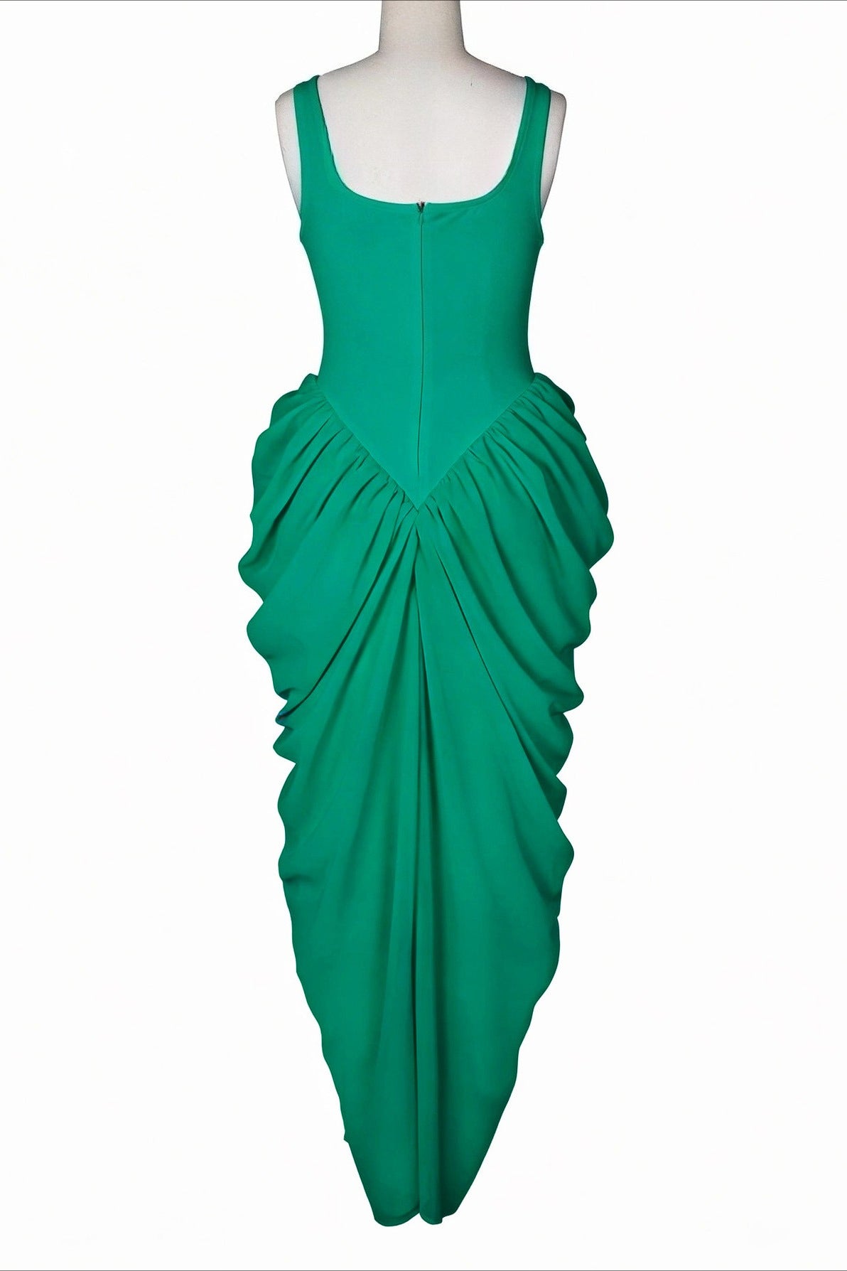 Draped V-Waist Chiffon Maxi Dress Lavish Daily