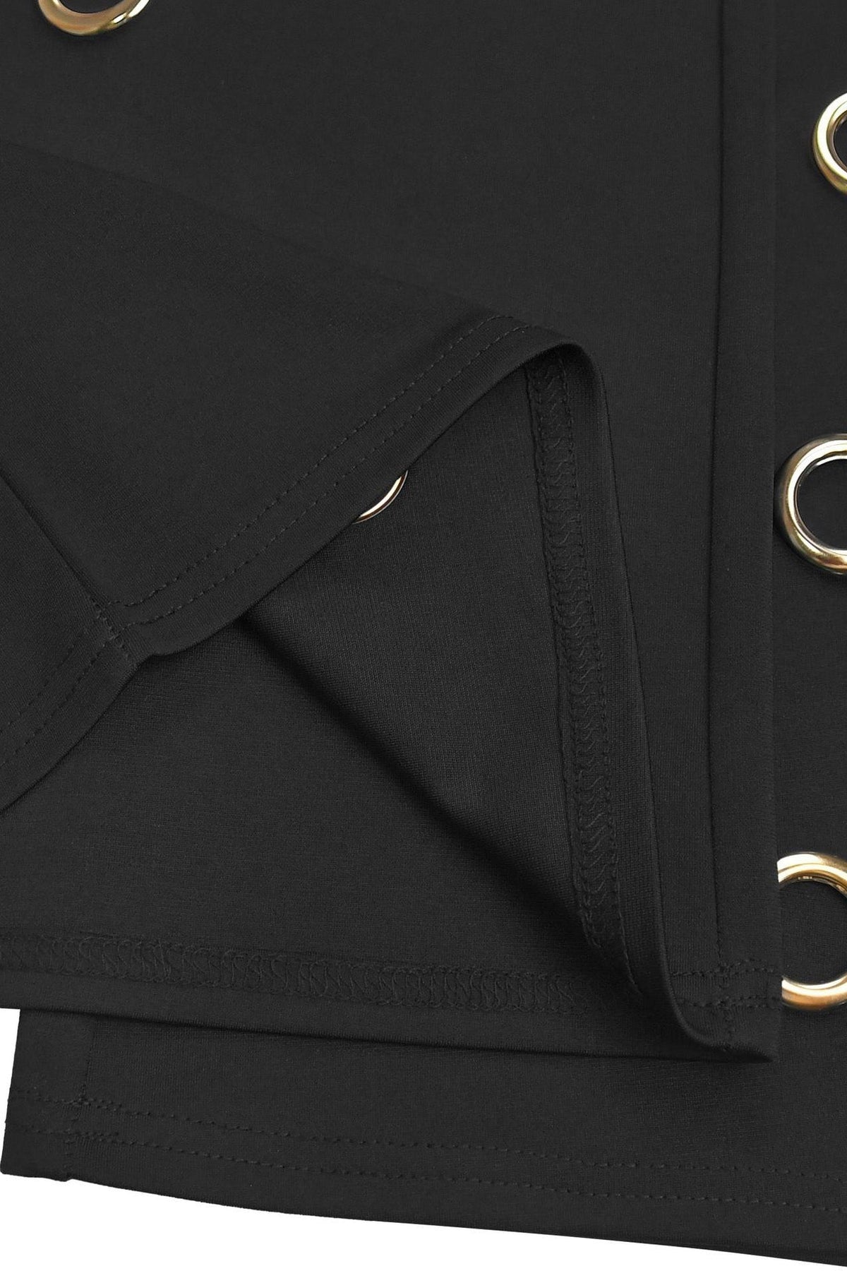 Oversized Eyelet Halter Crop Top & Pant Set Lavish Daily