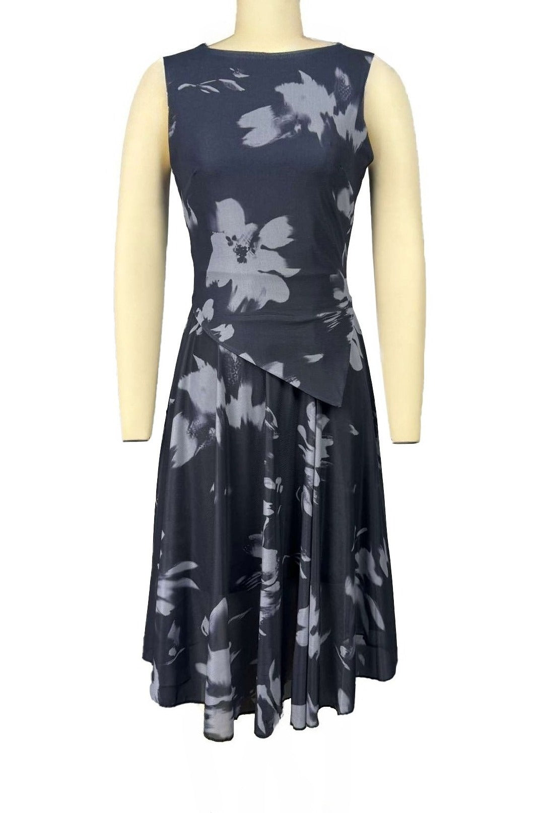Abstract Print Asymmetric Top & Skirt Set Lavish Daily