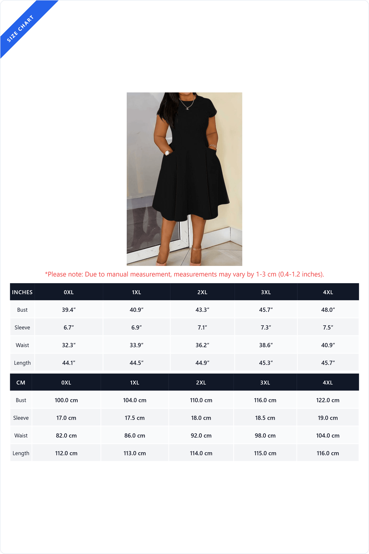 Plus Size Pocket Fit & Flare Dress Lavish Daily