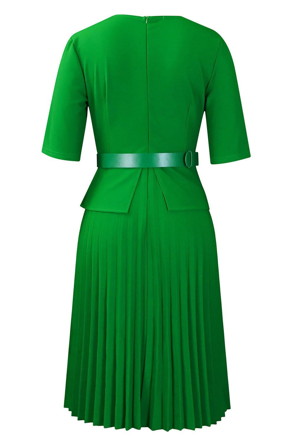 Elegant V-Neck Pleated Dress Lavish Daily