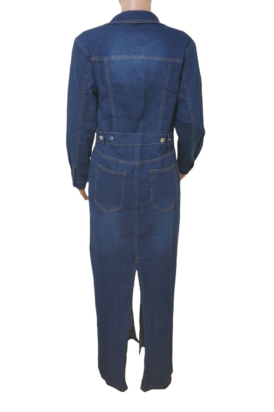 Long Sleeve Denim Trench Cardigan Lavish Daily