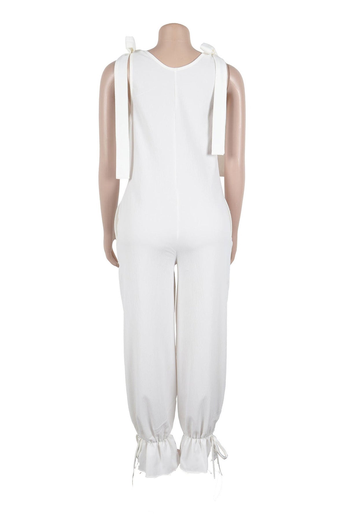 Bandage Casual Style Loose Jumpsuit Lavish Daily