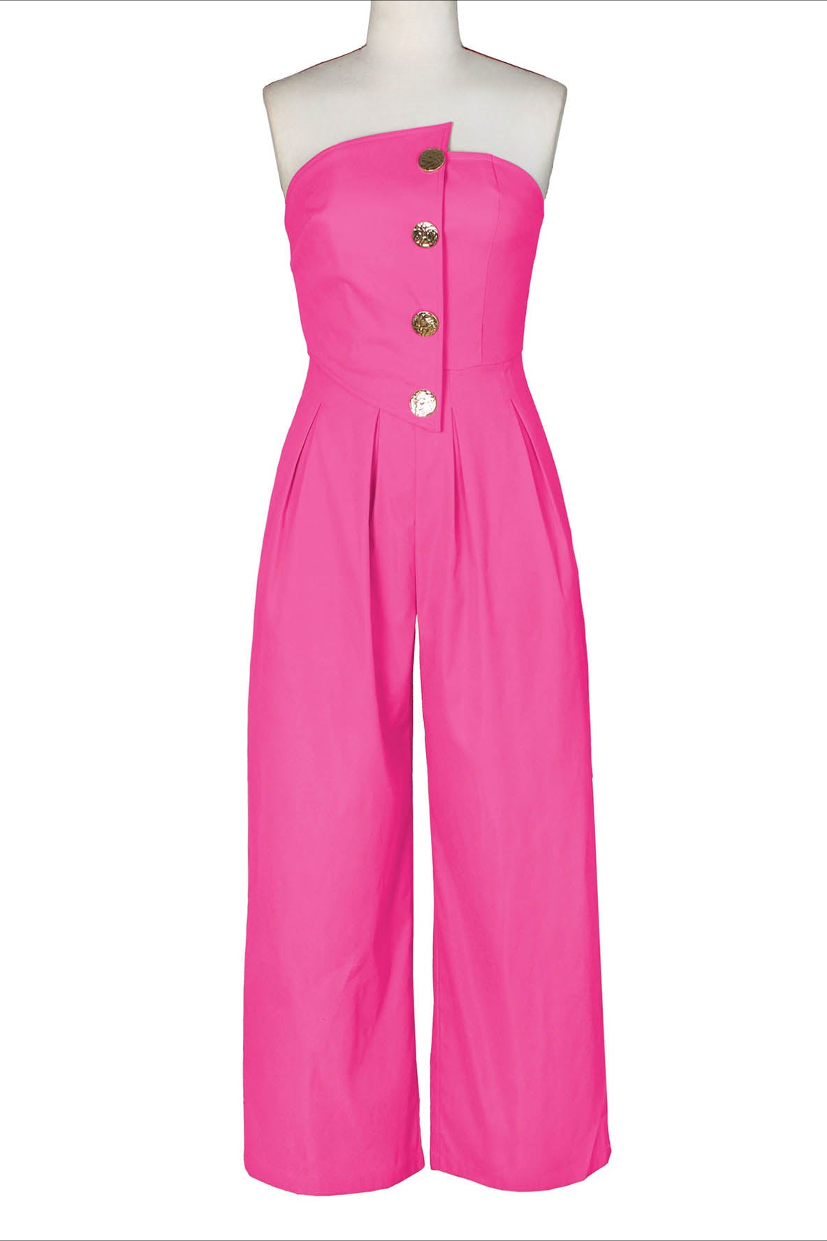 Strapless Wide-Leg Jumpsuit Lavish Daily
