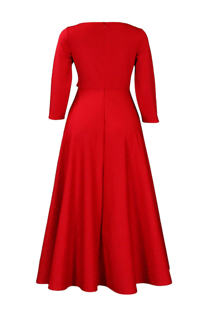 Elegant Tie-Waist A-Line Maxi Dress Lavish Daily