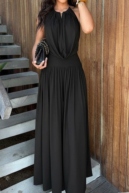 Chic Halter Two-Piece Maxi Set Lavish Daily