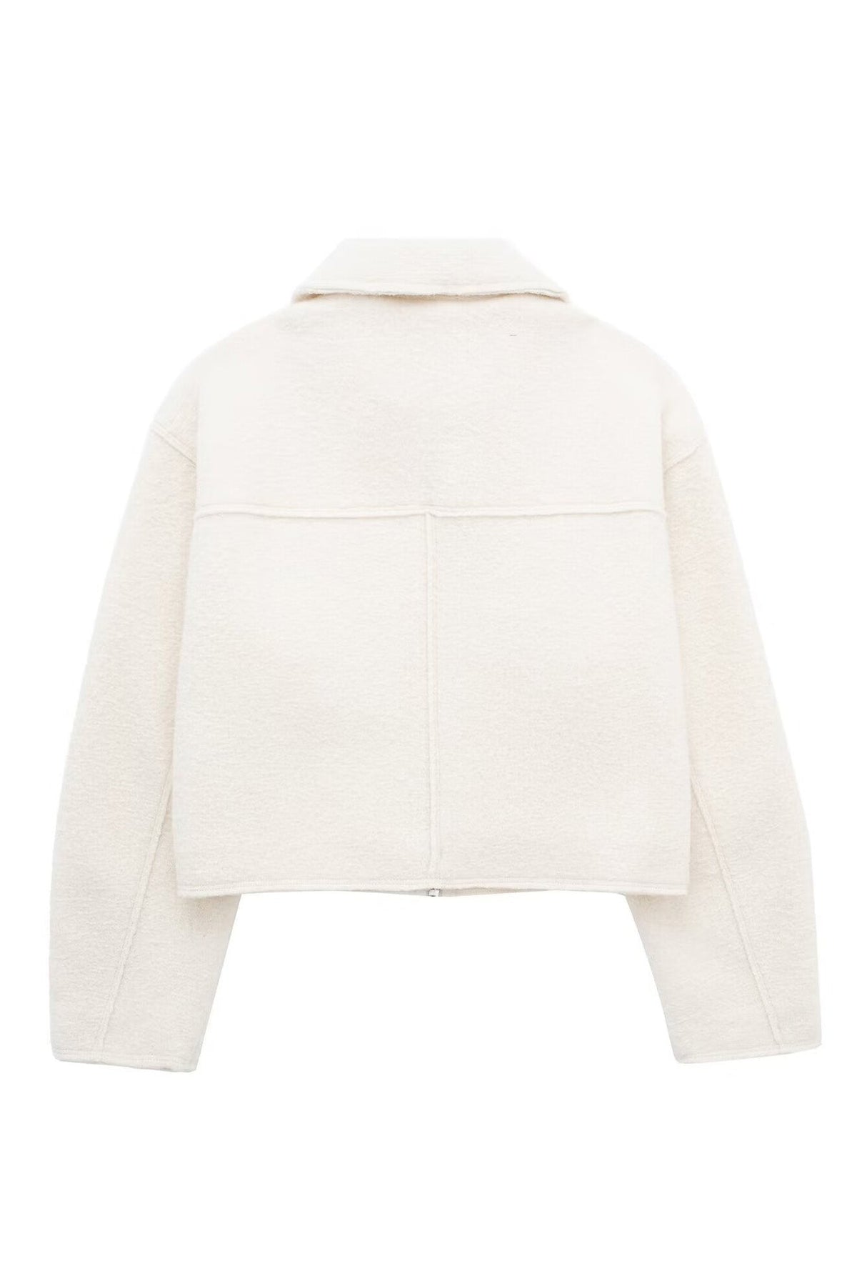 Tweed Cropped Zip Up Jacket Lavish Daily
