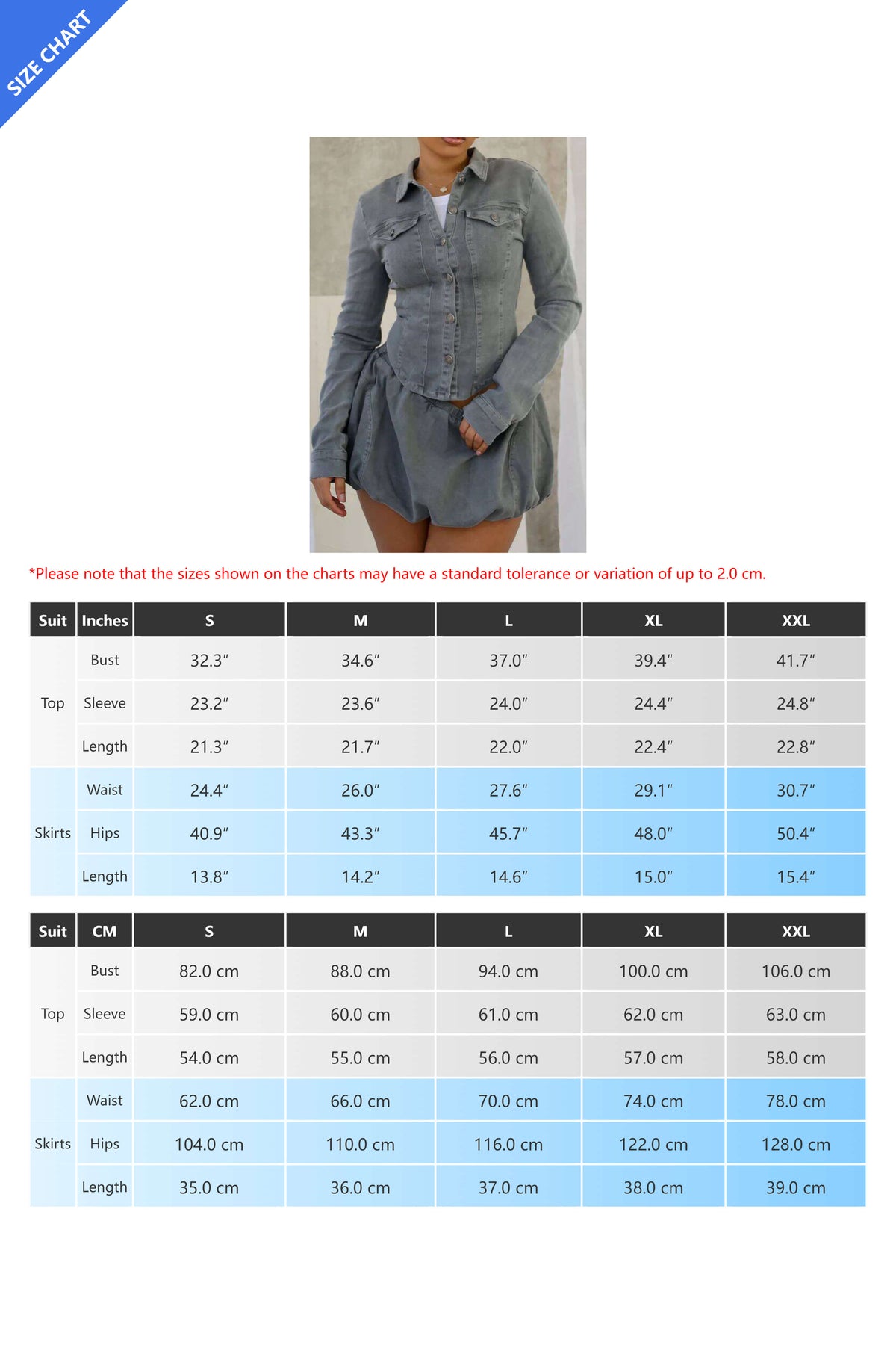 Denim Pleated Mini Skirt Sets Lavish Daily