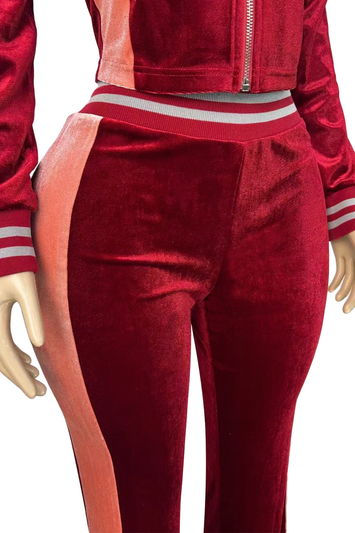 Graphic Velour Flared Track Set Lavish Daily