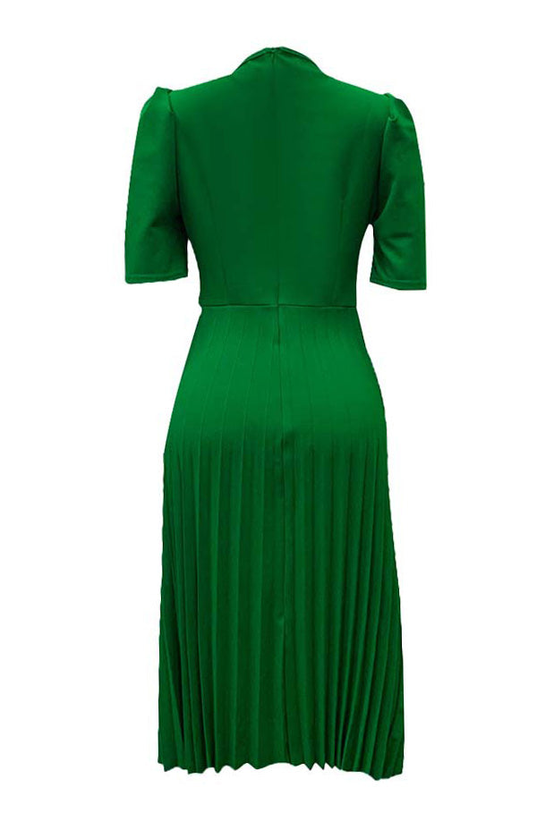 High Waist Pleated Dress Lavish Daily