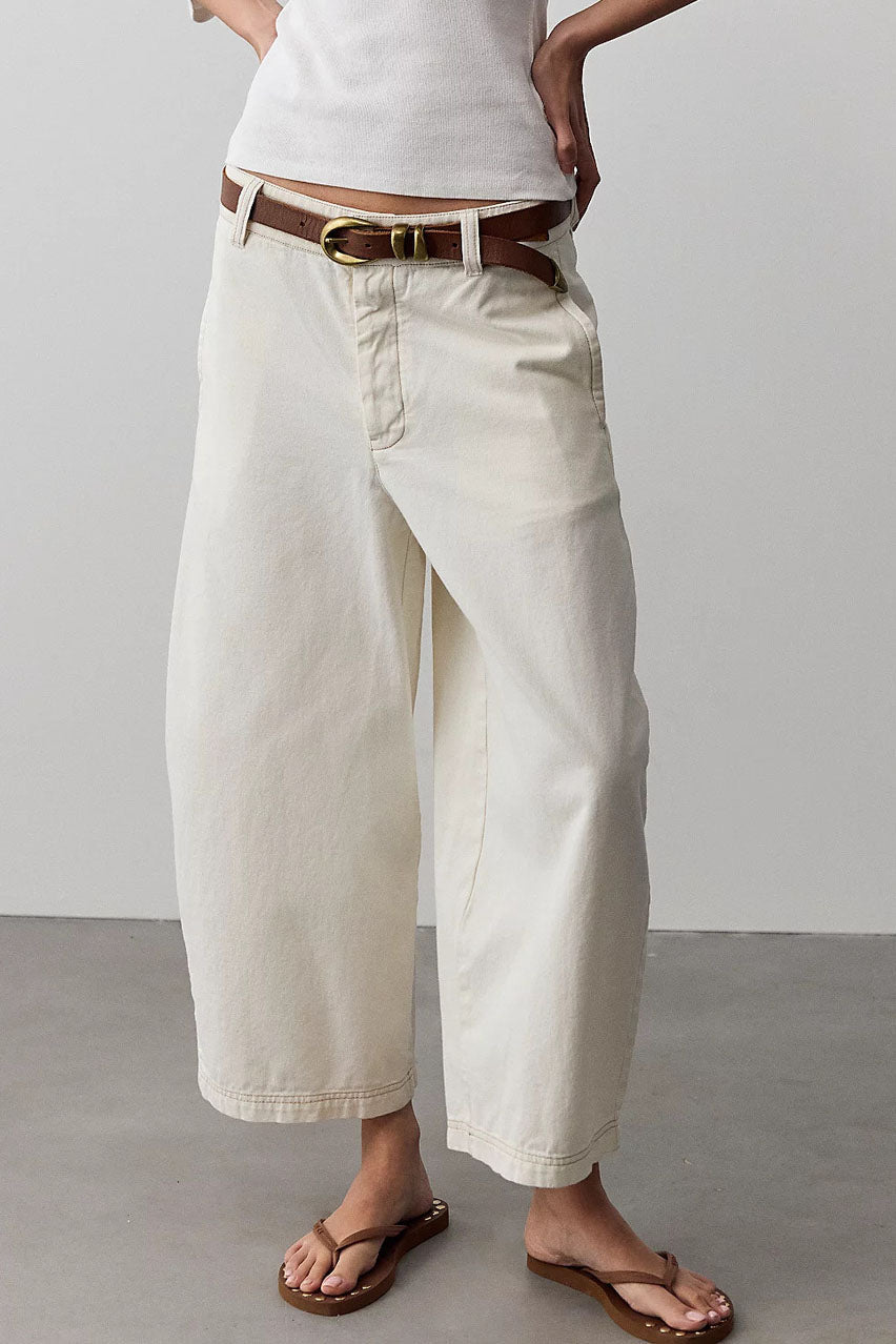 Cropped Wide-Leg Jeans Lavish Daily