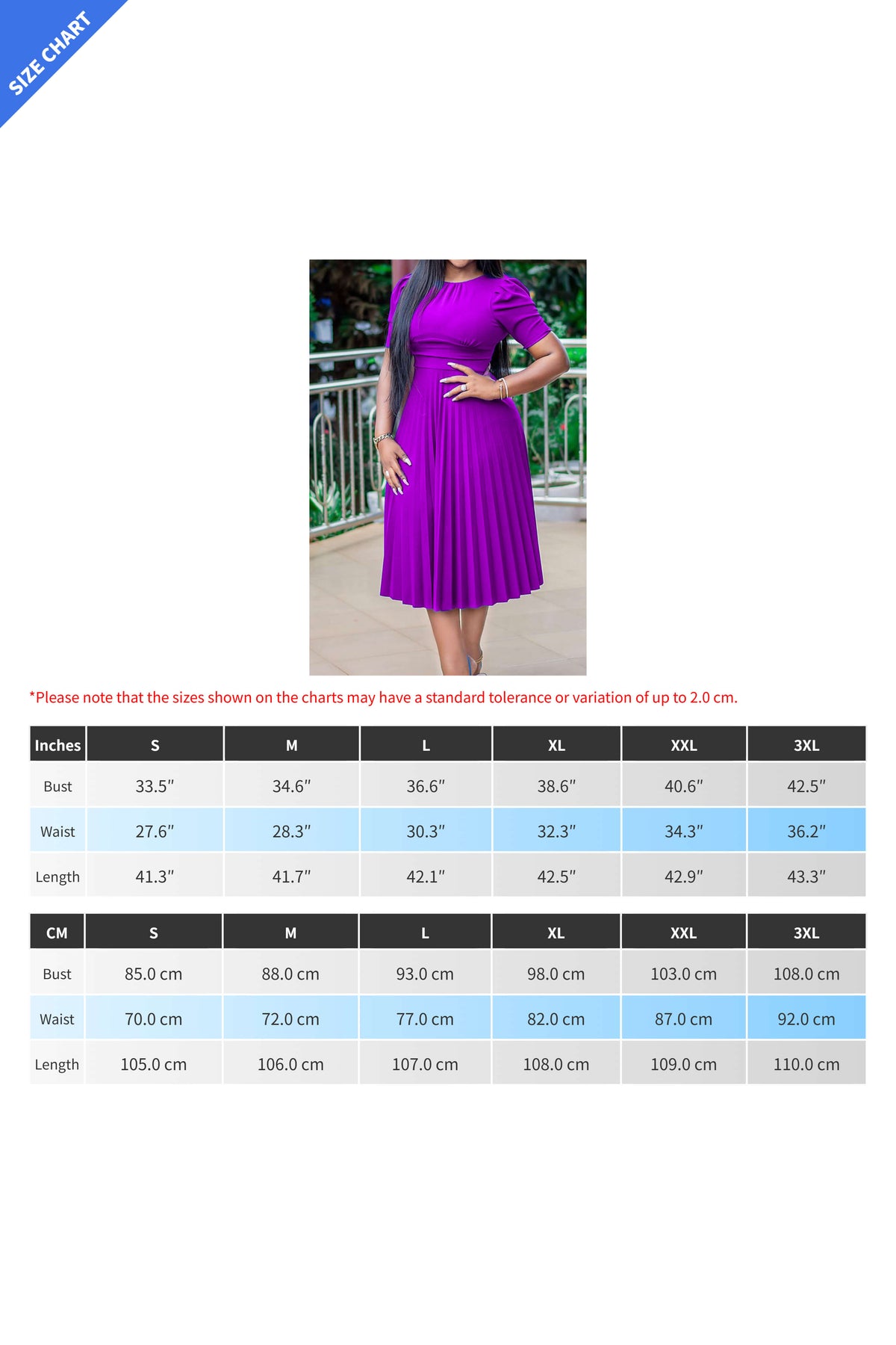 High Waist Pleated Dress Lavish Daily