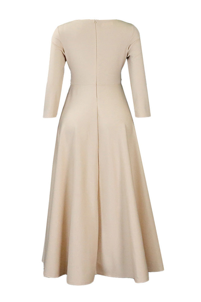Elegant Tie-Waist A-Line Maxi Dress Lavish Daily