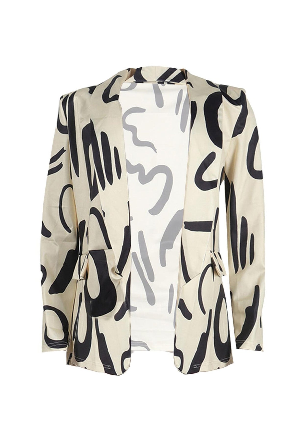 Fitted Long Sleeve Blazer Coat Lavish Daily