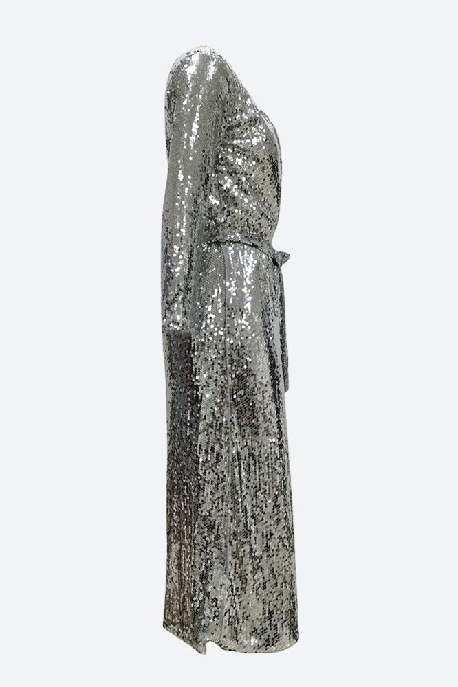 Sequin Wrap Coat Lavish Daily