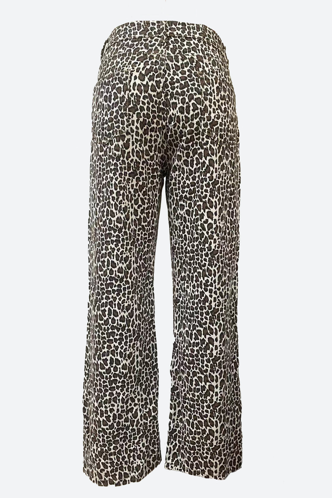Leopard Print Loose Fit Denim Jeans Lavish Daily