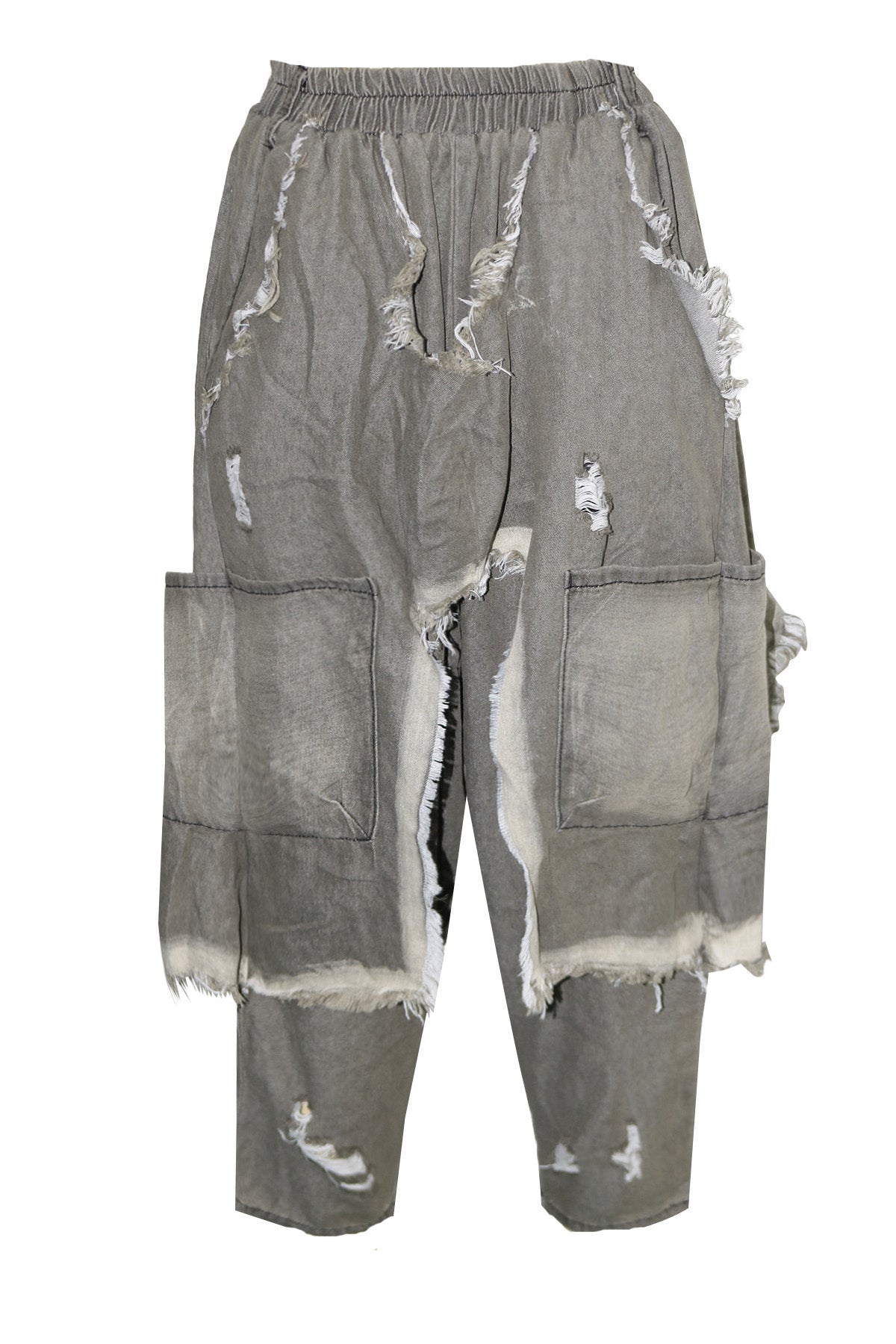 Vintage Ripped Harem Fit Denim Pants Lavish Daily