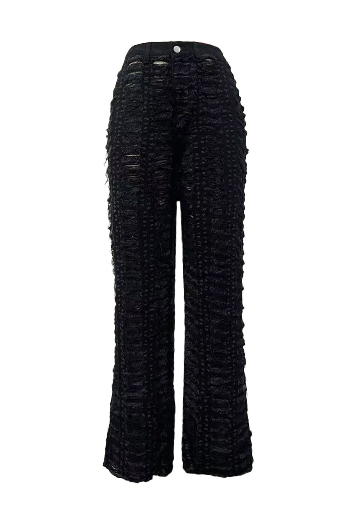 Extreme Shredded Denim Pants Lavish Daily