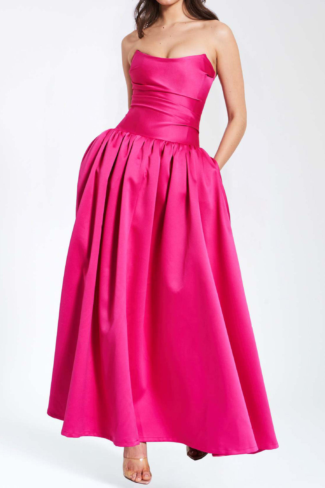 Strapless Drop Waist Corset Dress Lavish Daily
