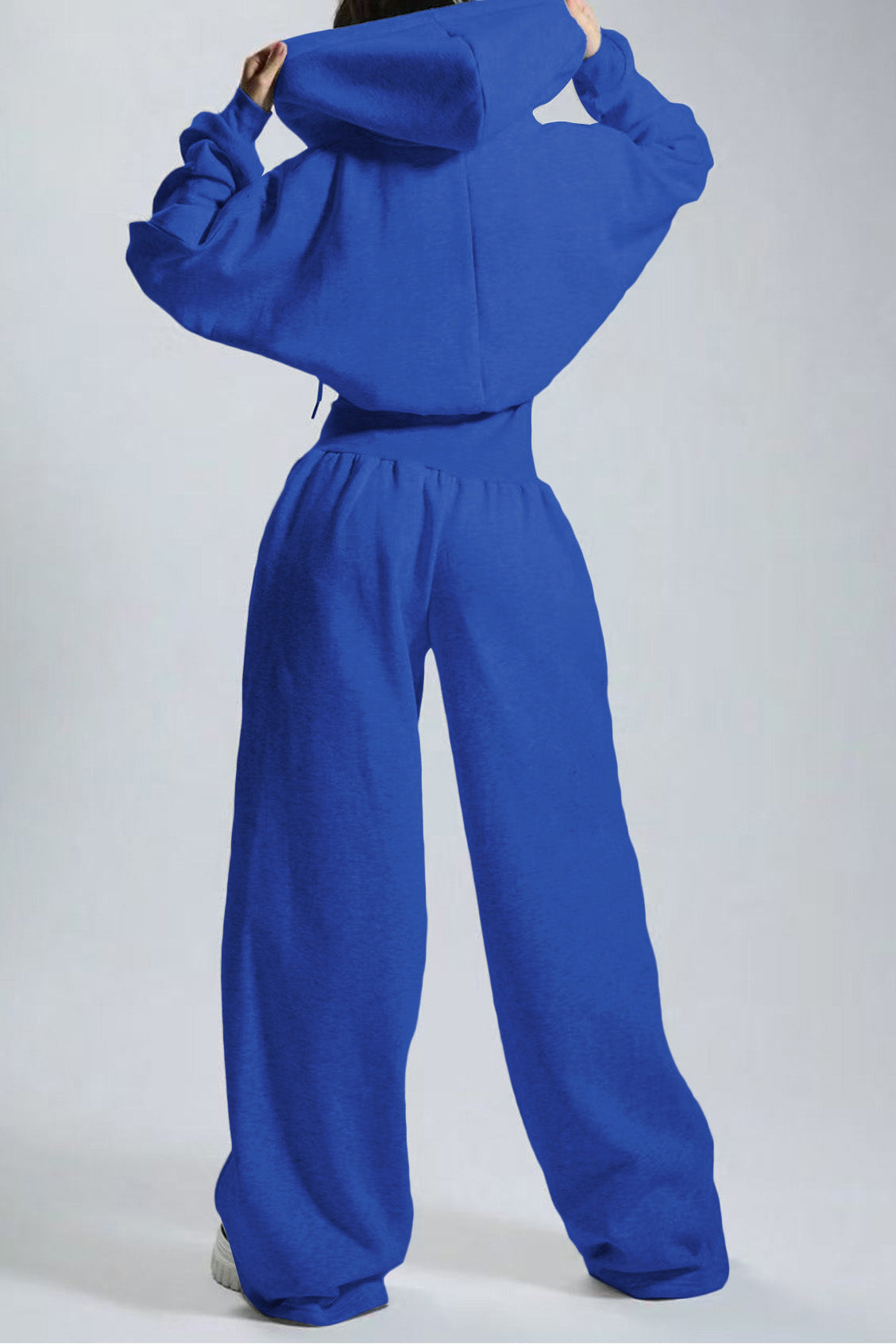 Hooded Drawstring Wide Leg Jumpsuit Lavish Daily