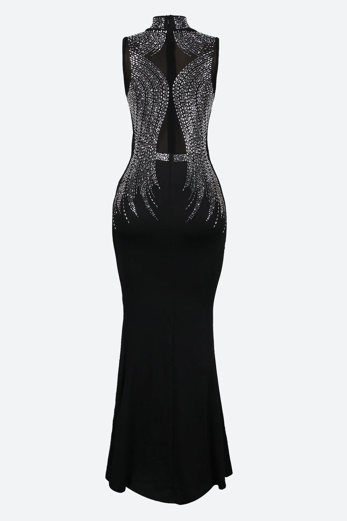 Turtleneck Sequin Bridal Dress Lavish Daily