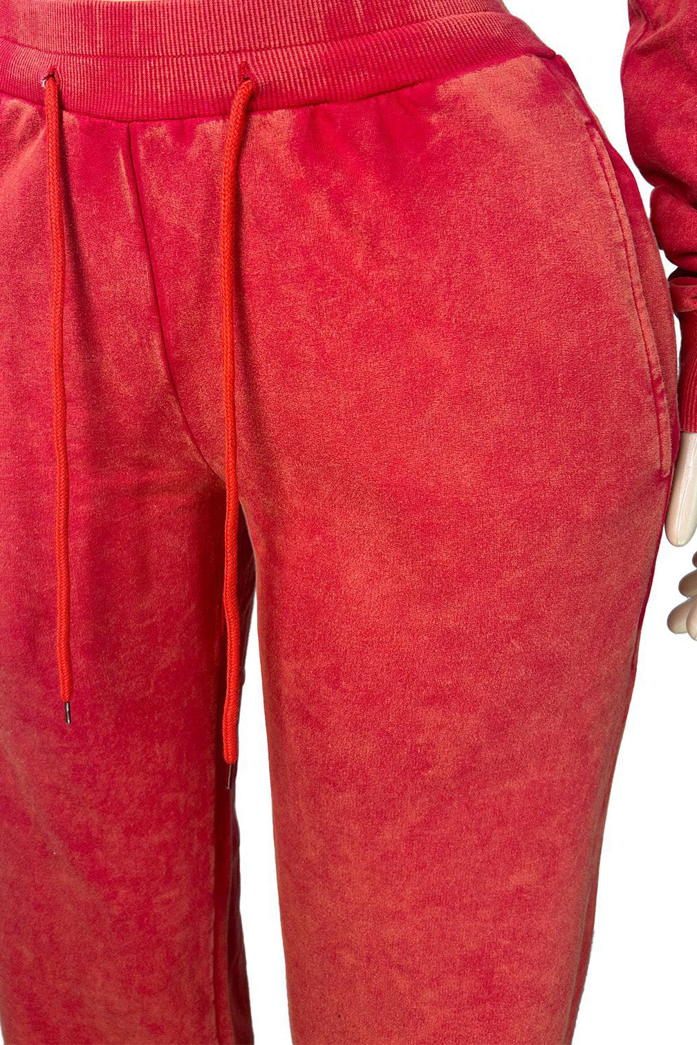 Washed Cropped Zip Jacket Wide Leg Pants Set Lavish Daily