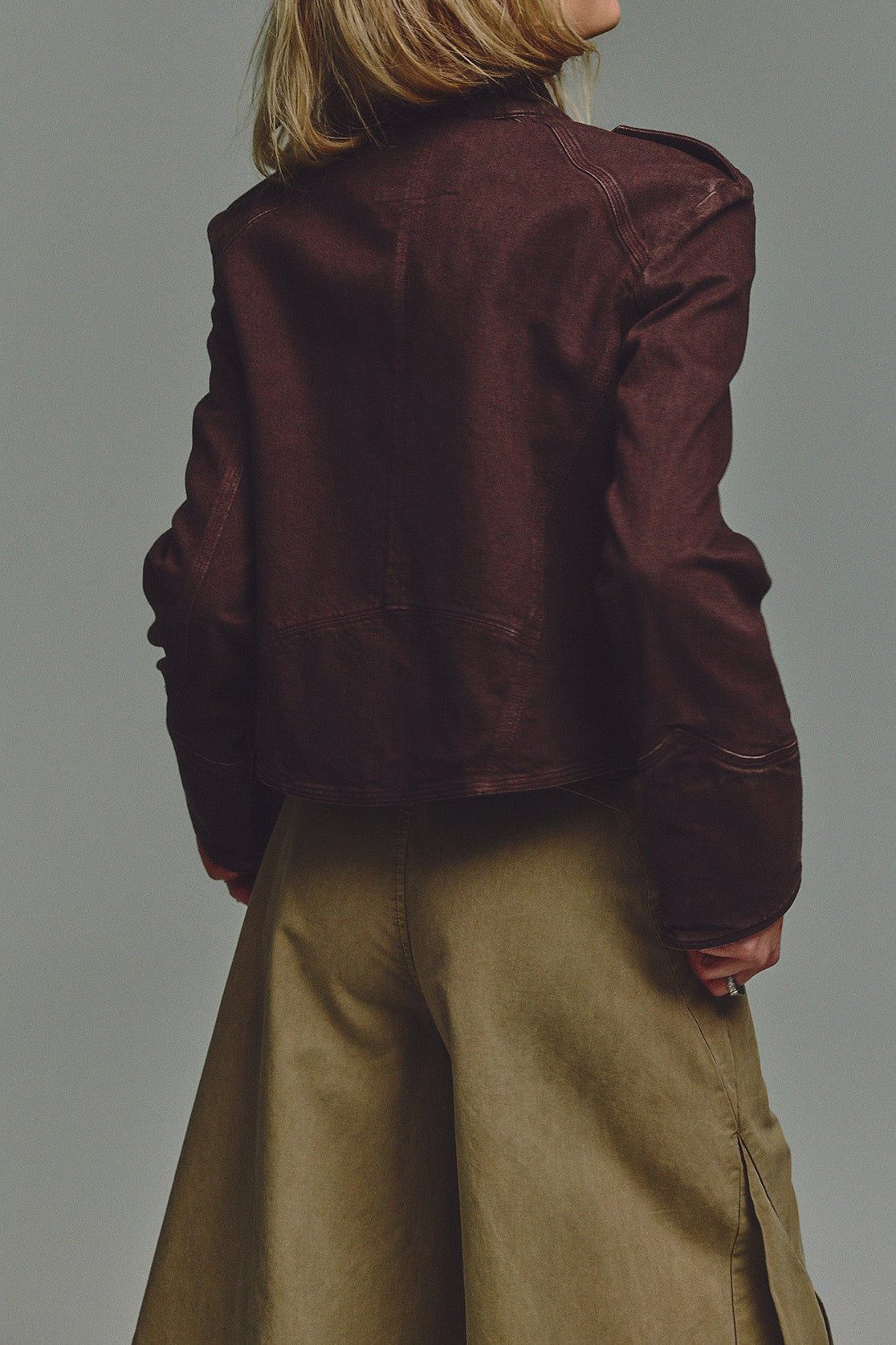 Cropped Vintage Military Band Jacket Lavish Daily