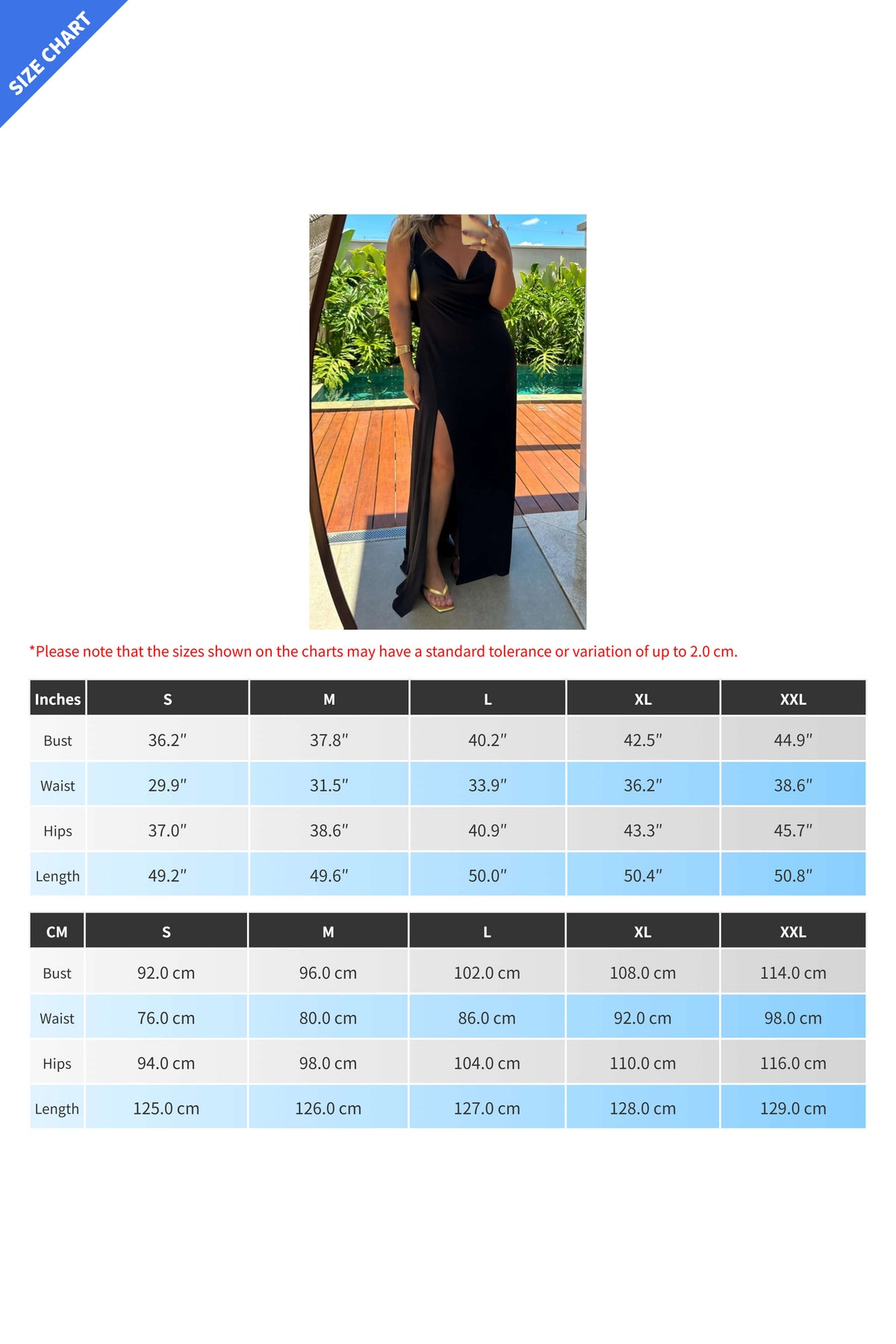 Cowl Neck Slit Maxi Dress Lavish Daily