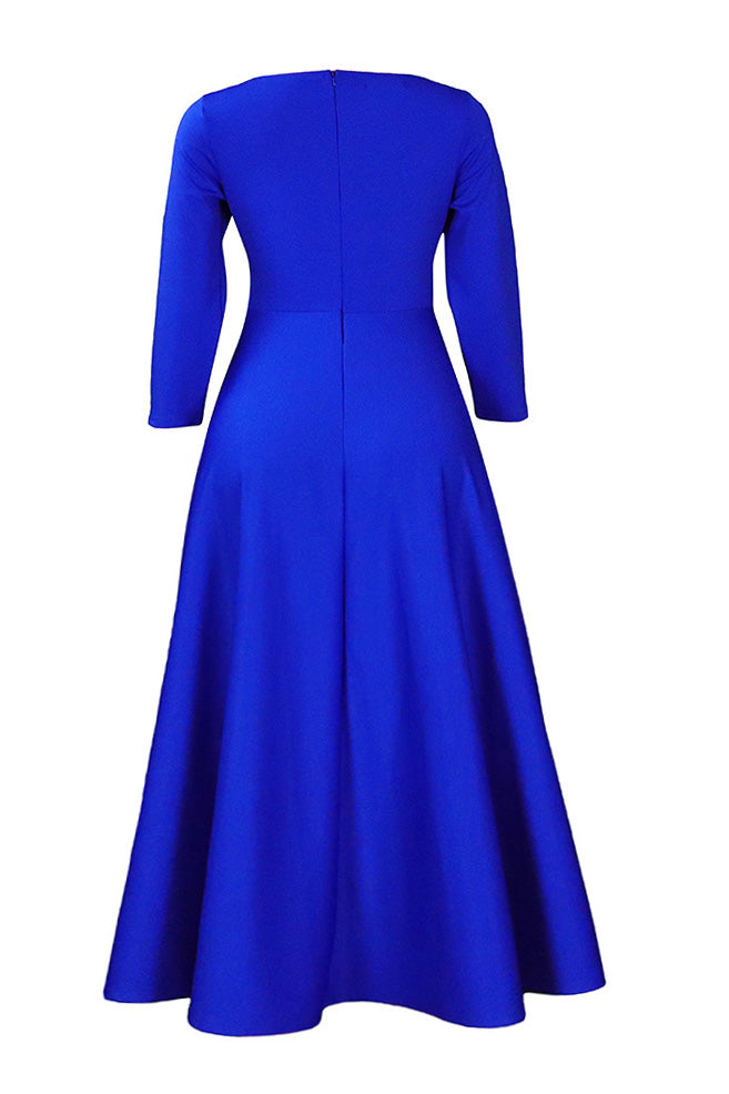 Elegant Tie-Waist A-Line Maxi Dress Lavish Daily