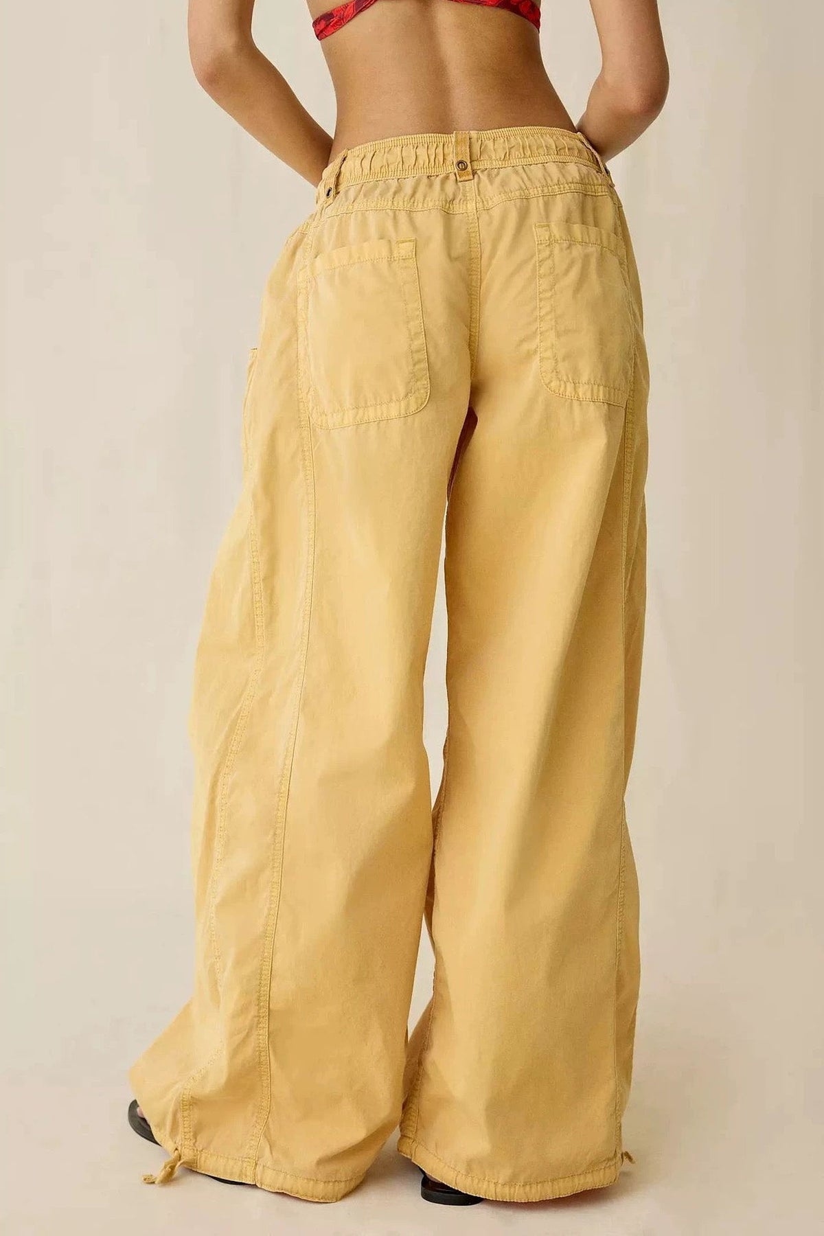 Wide Leg Drawstring Parachute Pant Lavish Daily