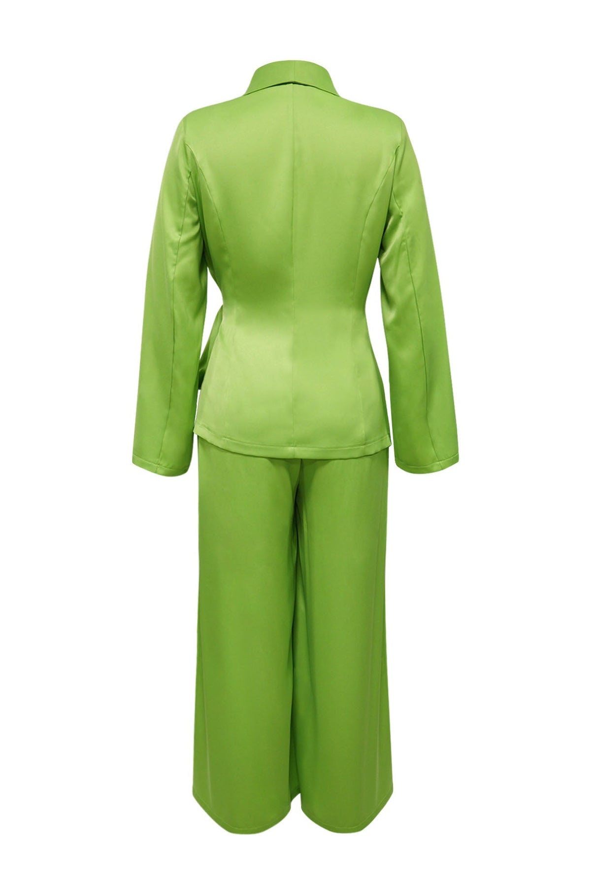 Plunging Wrap Tie Top & Wide Leg Pant Set Lavish Daily