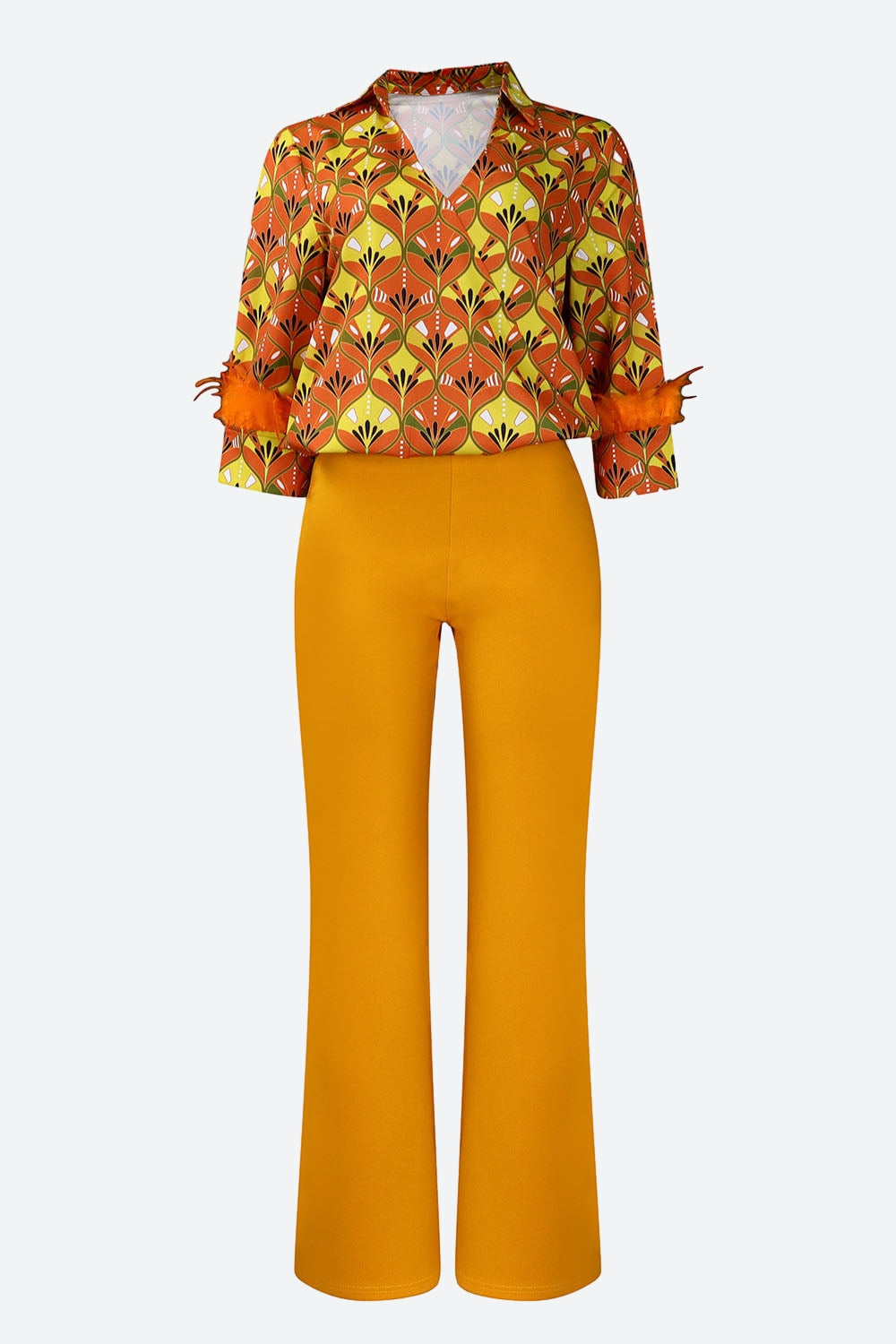 Printed Shirt & Pants Set Lavish Daily