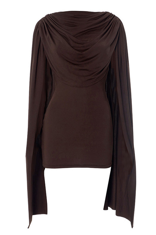 Sleeveless Cowl Neck Bodycon Dress Lavish Daily