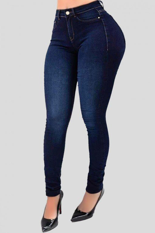 High Waist Stretch Butt Lifting Skinny Jeans Lavish Daily