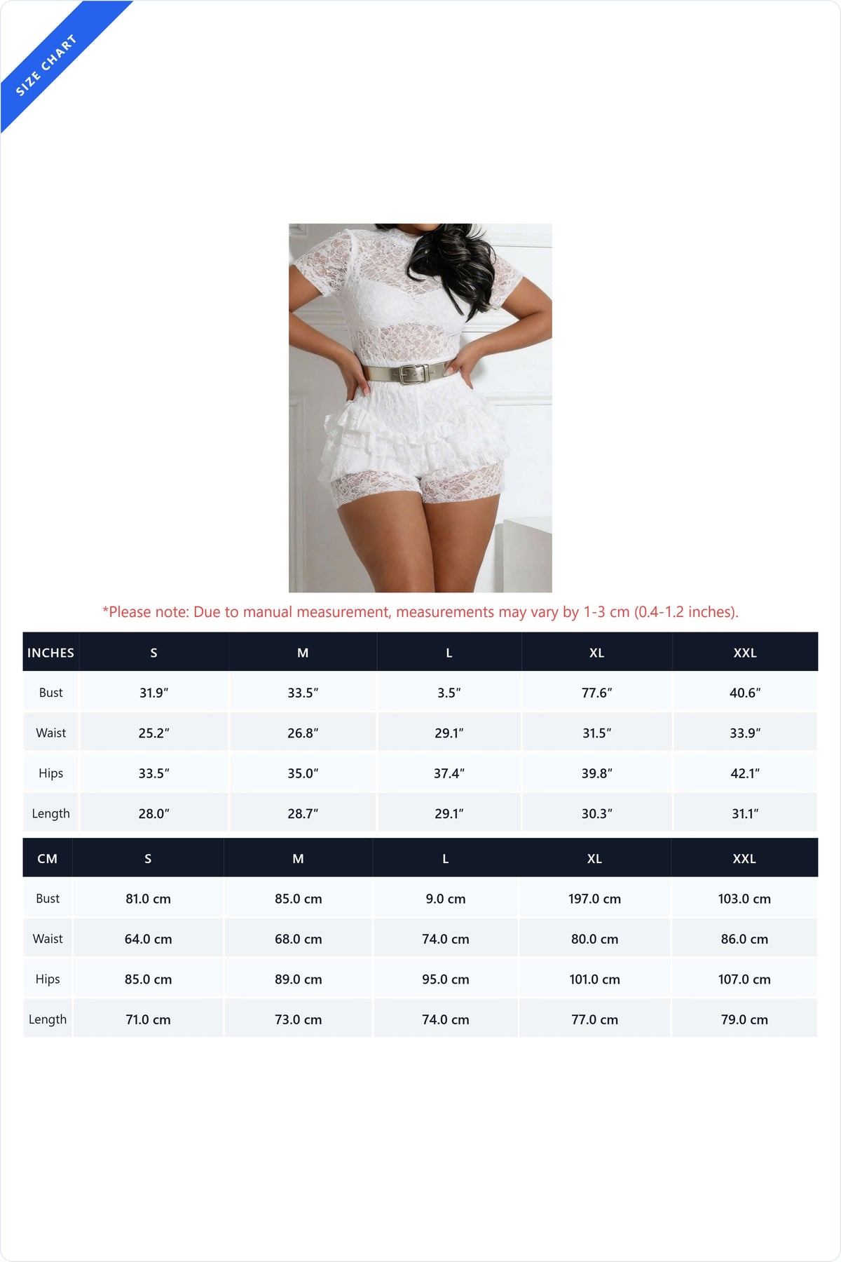 Mock Neck Sheer Lace Ruffle Romper Lavish Daily