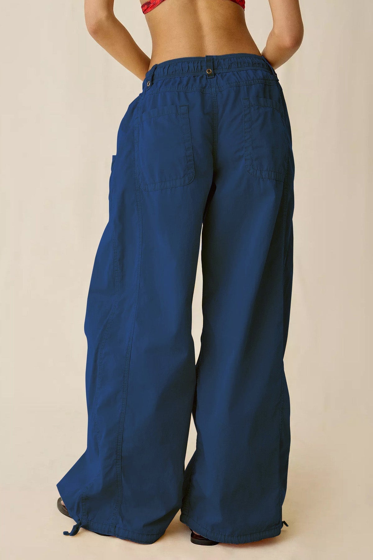 Wide Leg Drawstring Parachute Pant Lavish Daily