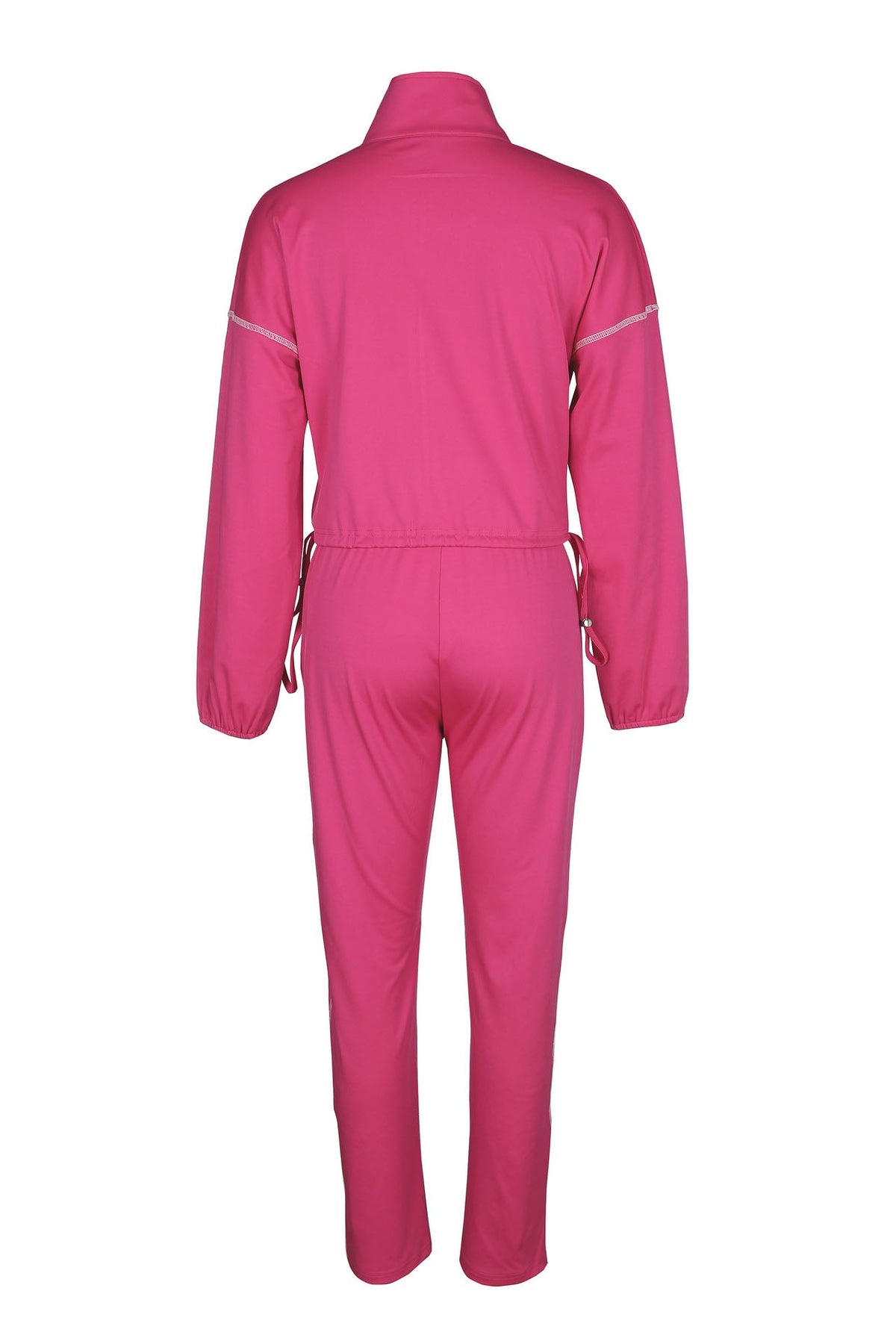Contrast Stitch Zip-Up & Legging Set Lavish Daily