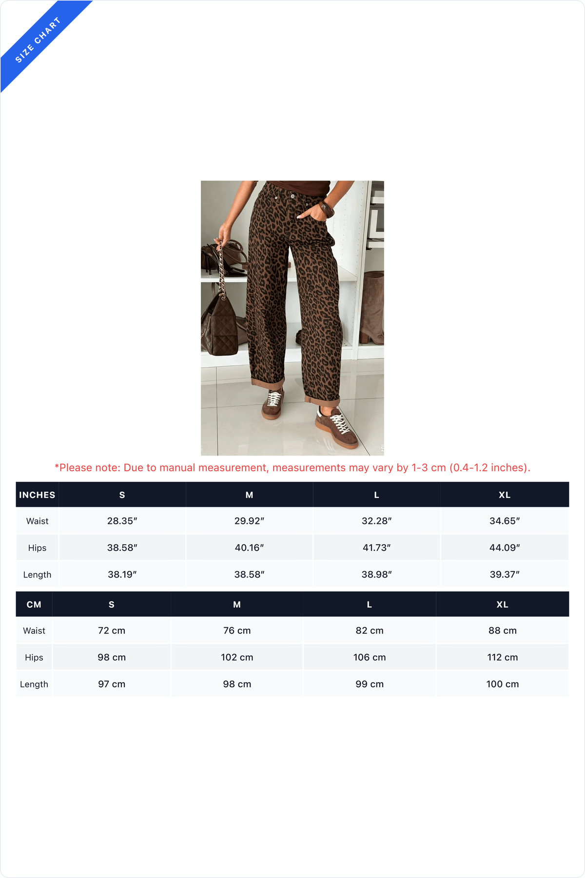 Leopard-Print Wide-Leg Jeans Lavish Daily
