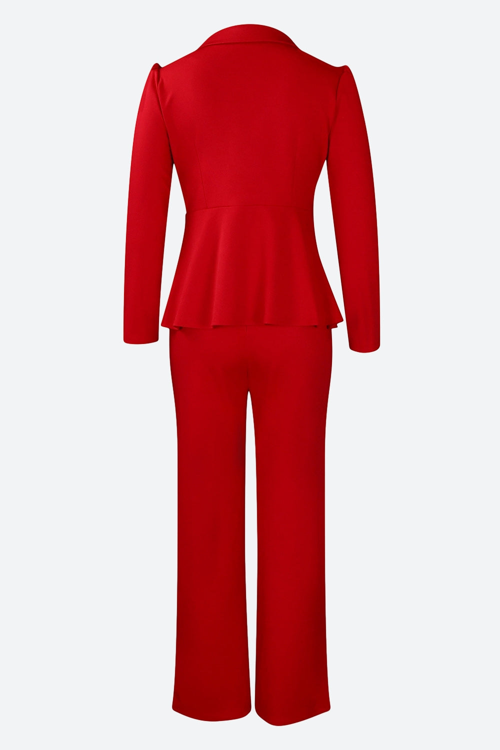 Lapel Blazer & Pants Set Lavish Daily