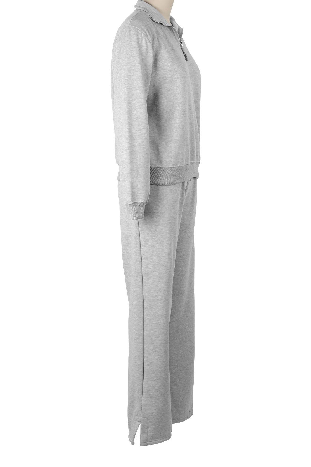 Fleece Lined Loose Fit Two-Piece Tracksuit Lavish Daily