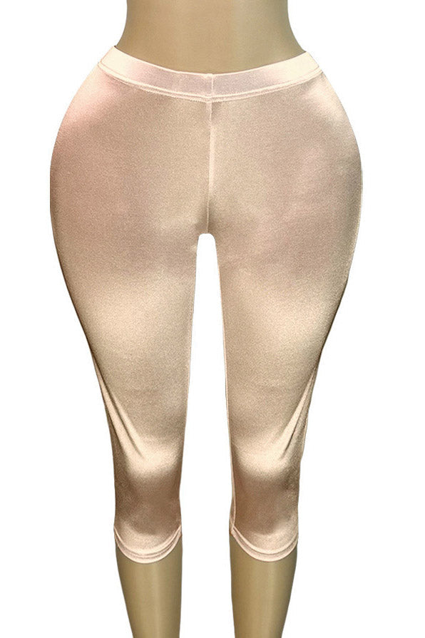 Stretch Satin Capri Pants Lavish Daily