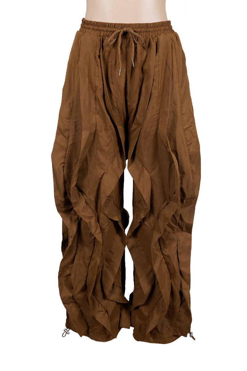 Patchwork Cargo Lantern Jogger Pants Lavish Daily