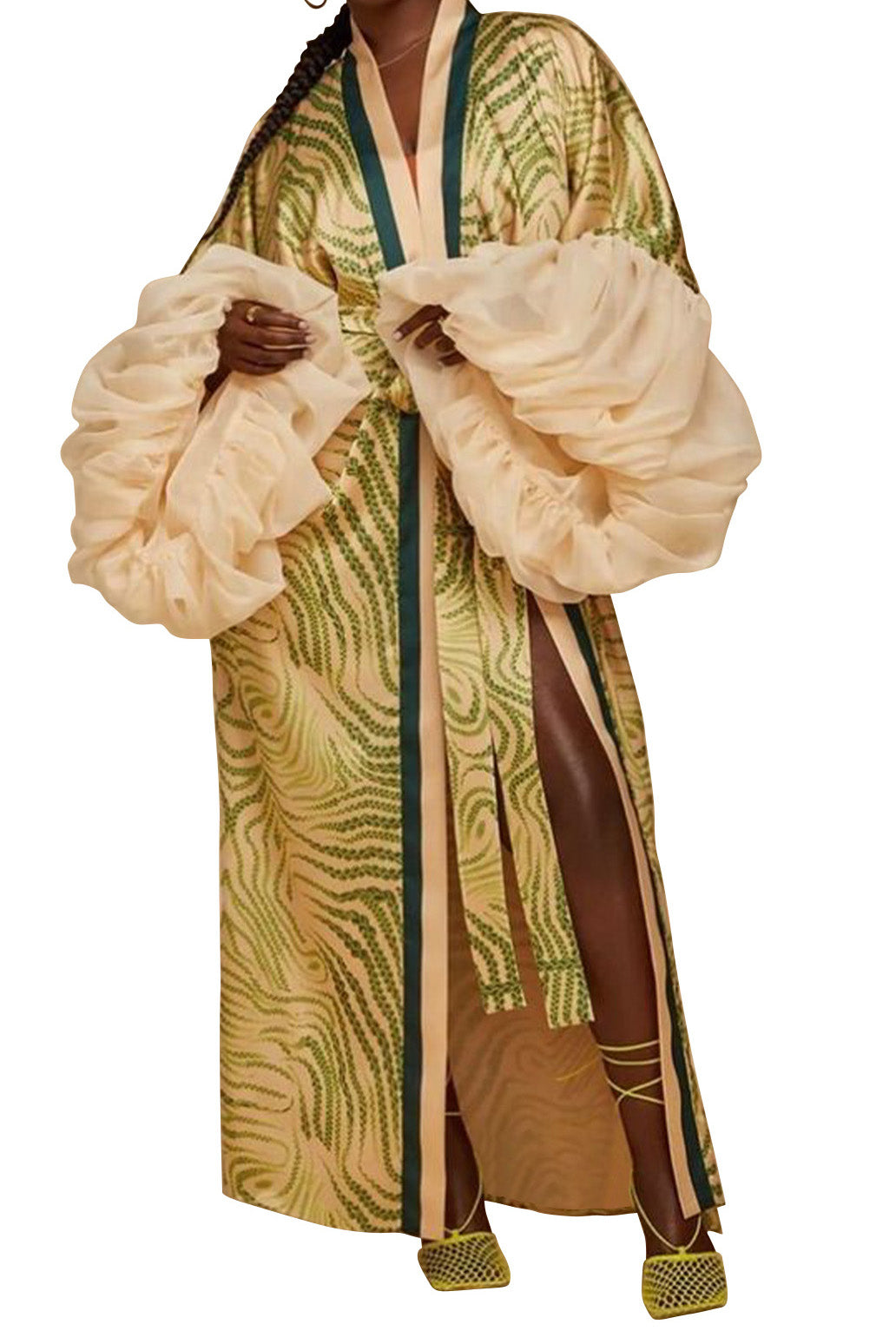 Elegant Resort Maxi Dress & Statement Sleeves Lavish Daily