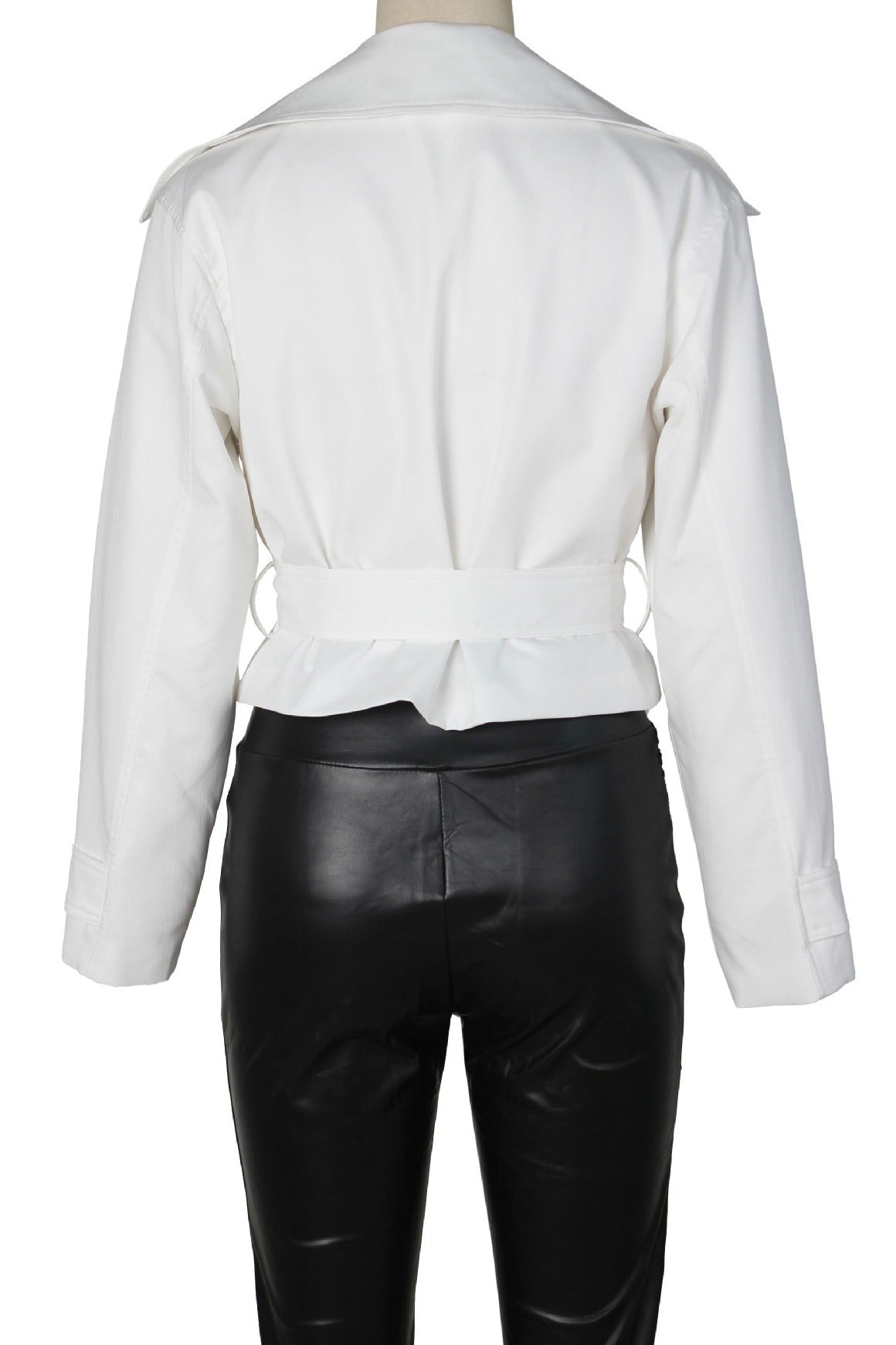 Cropped Trench Coat Lavish Daily