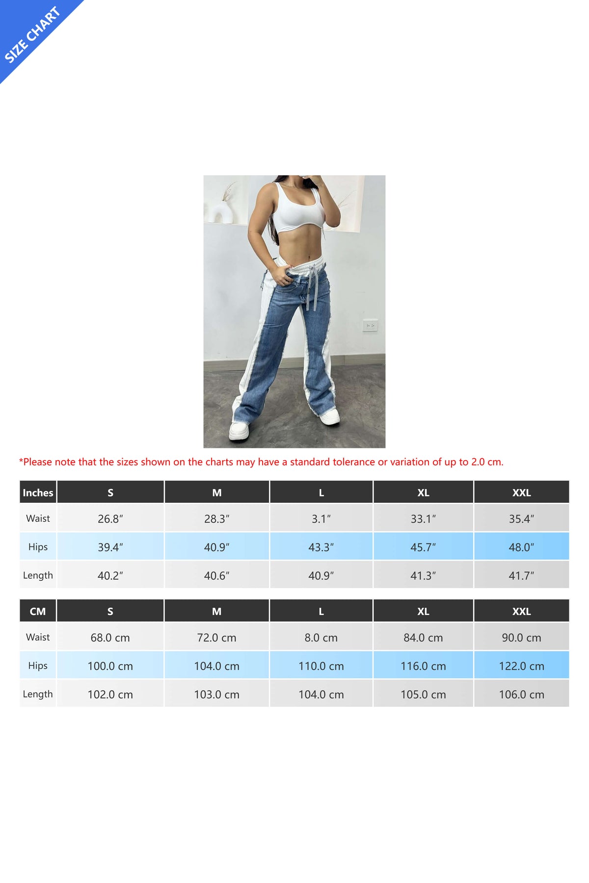 Patchwork Denim Jeans Lavish Daily