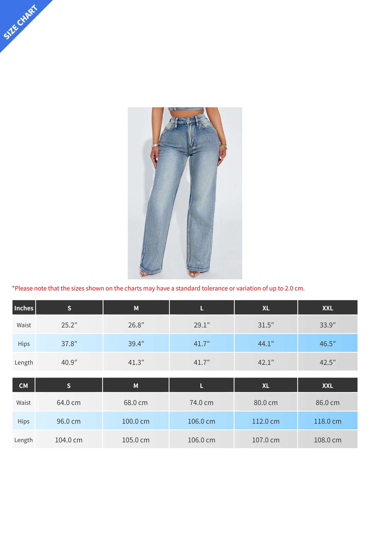 Rhinestone Straight Leg Jeans Pants Lavish Daily