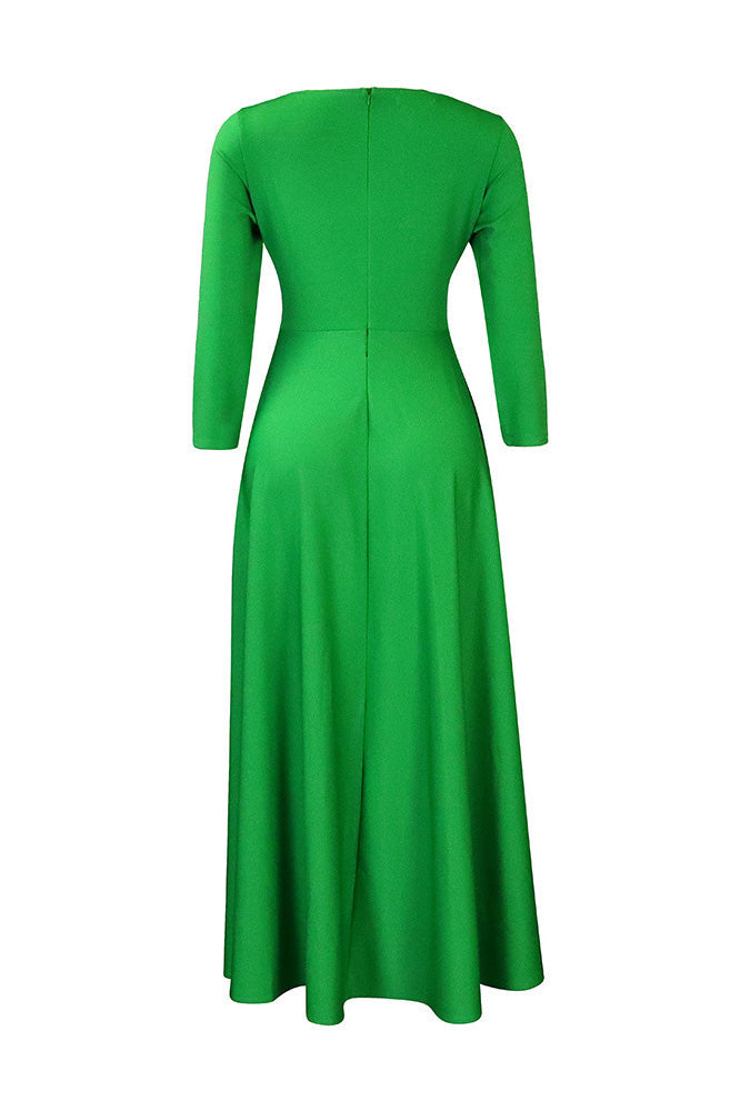 Elegant Tie-Waist A-Line Maxi Dress Lavish Daily