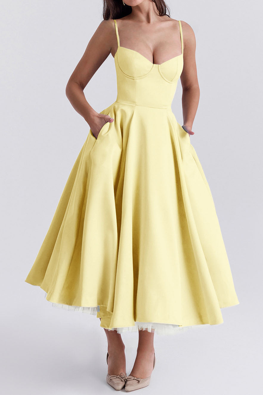Luxury Spaghetti Strap Princess Dress Lavish Daily