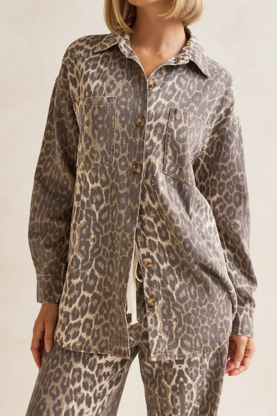 Leopard Print Short Sleeve Mini Shirt Dress Lavish Daily