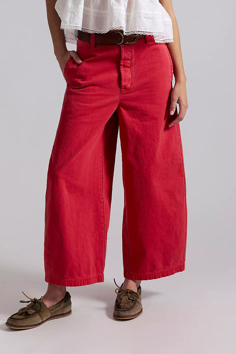 Cropped Wide-Leg Jeans Lavish Daily